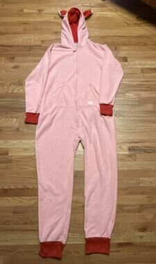 Tipsy Elves A Christmas Story Easter Bunny Jumpsuit Mens XL One-piece Fleece NWT